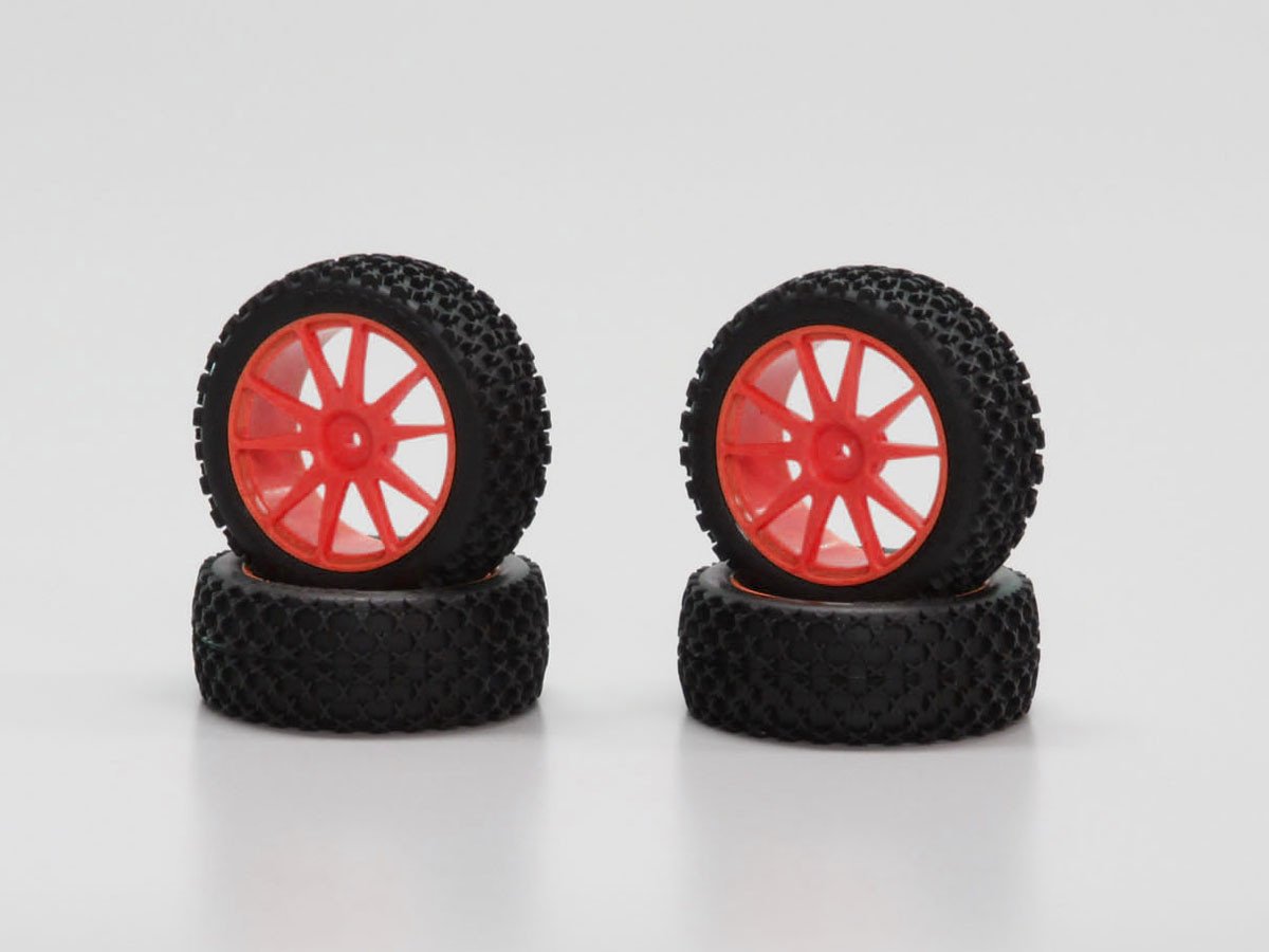 IHTH03KO X-Pattern Tire With Wheel(Orange/Mini In IHTH03KO  - KYOSHO RC
